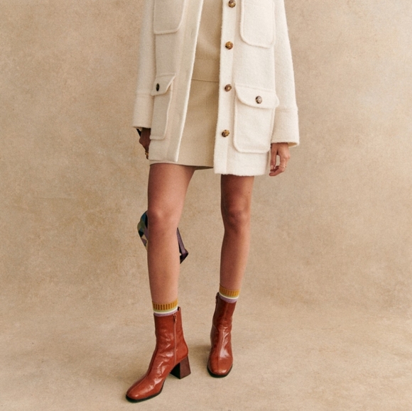 Sezane axelle ankle boot polished Carmel euro 39 - Picture 2 of 8